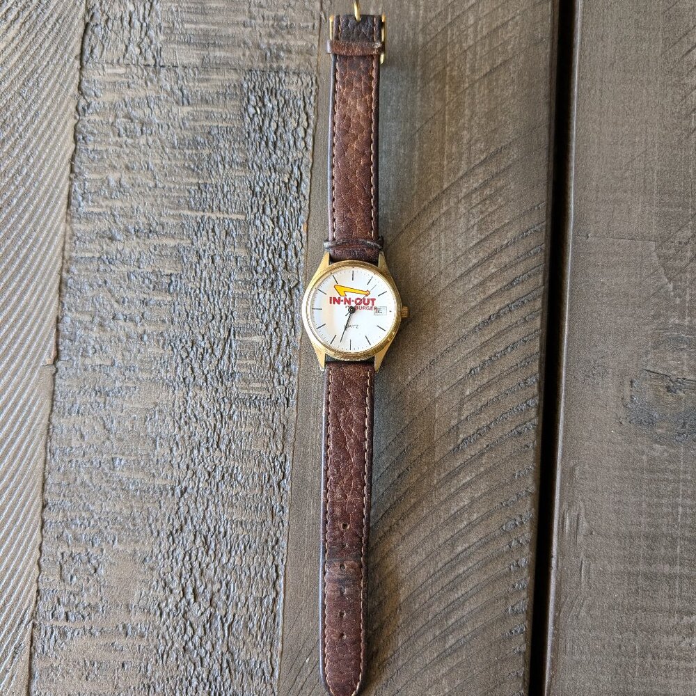 In-N-Out Burger Watch Women Date In N Out Burger Leather Needs Battery